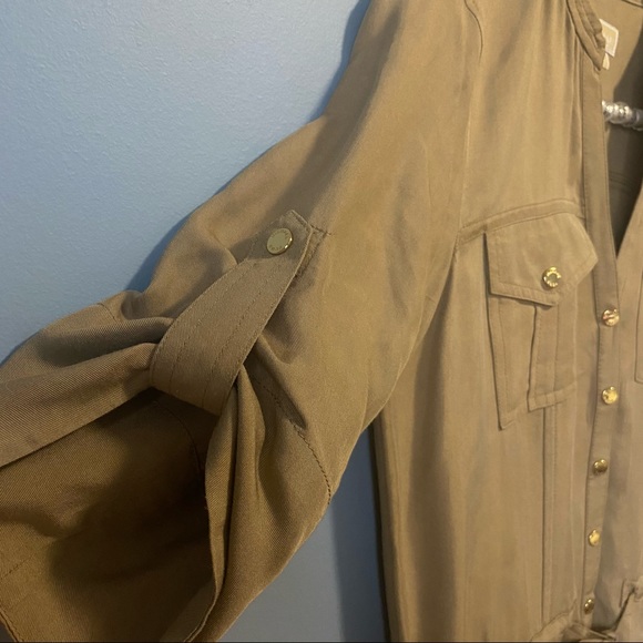 Michael Kors Safari Khaki Shirtdress - Picture 5 of 6
